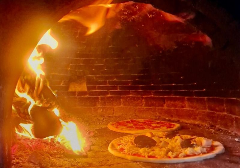 Wood-fired pizza oven